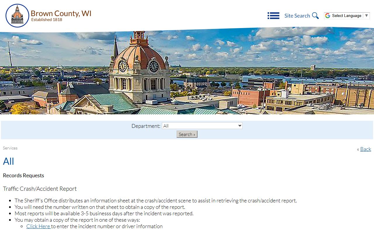 Brown County People Search records requests