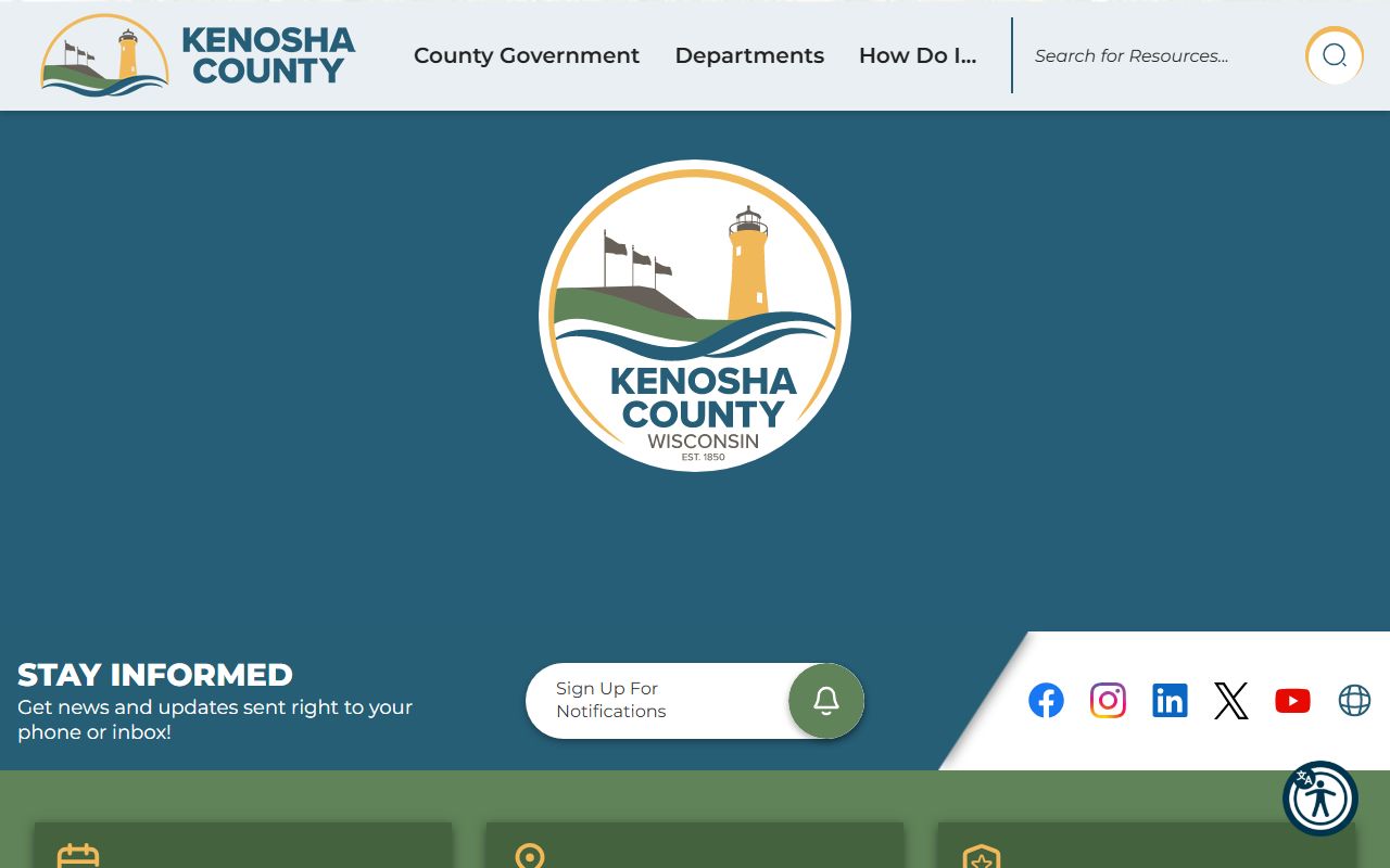 Kenosha County People Search on the county main page