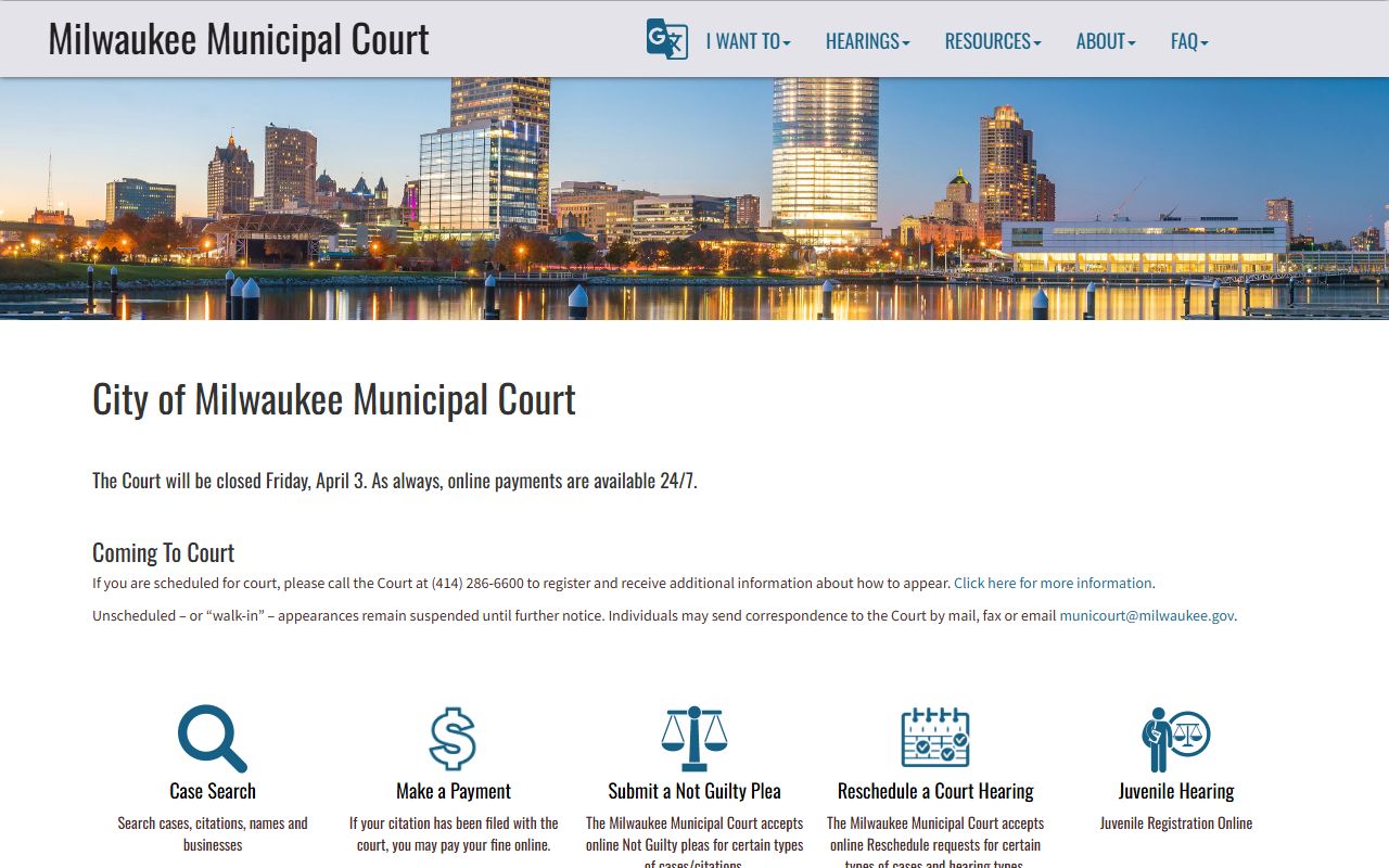 Milwaukee County Municipal Court People Search