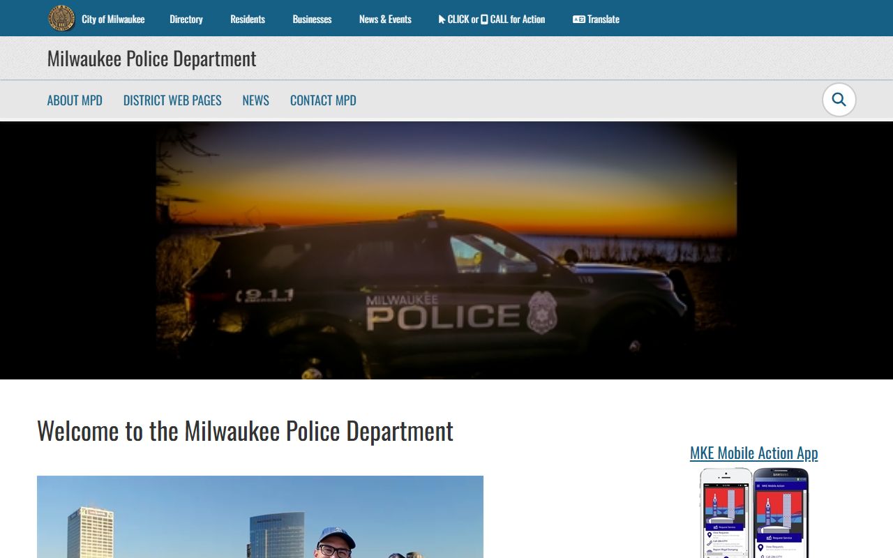 Milwaukee County Police Department People Search