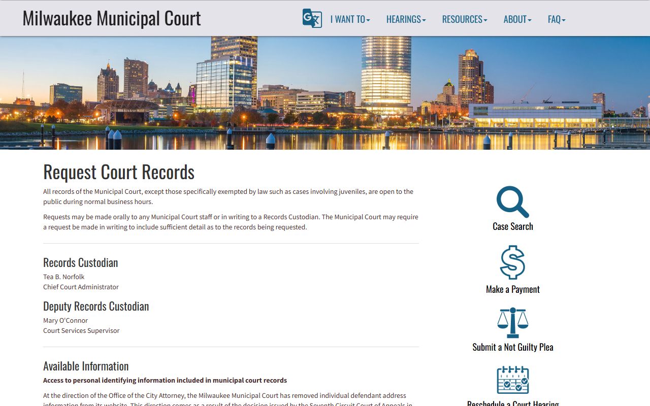 Milwaukee County Records Request People Search