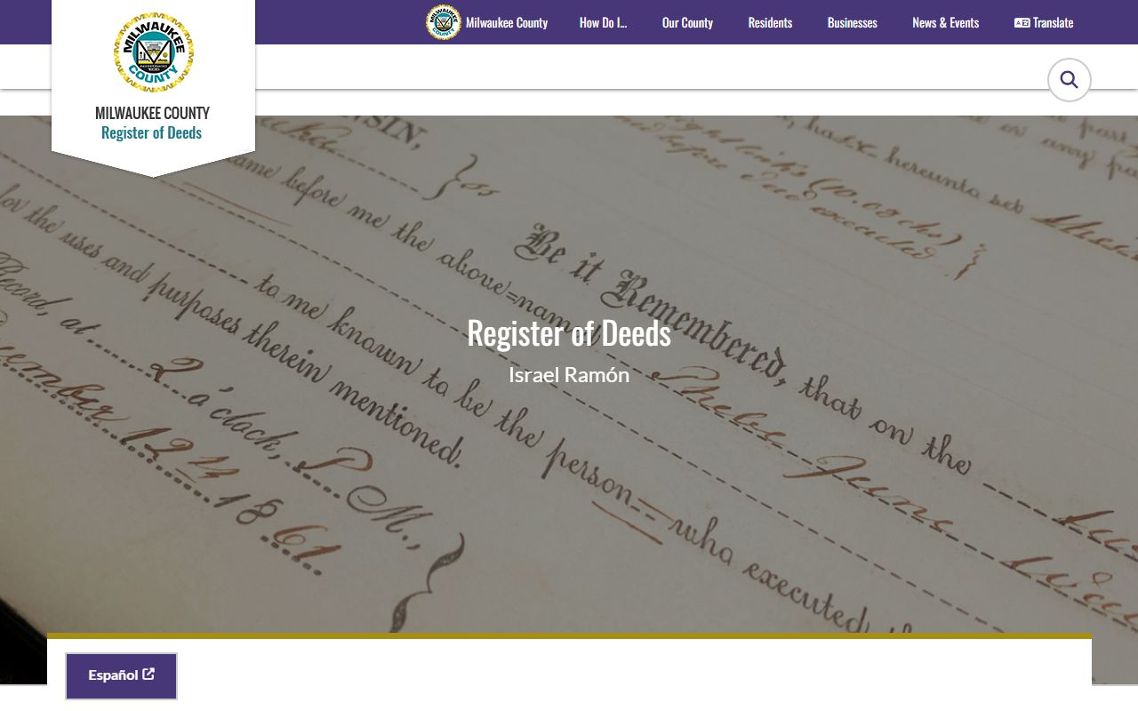 Milwaukee County Register of Deeds People Search