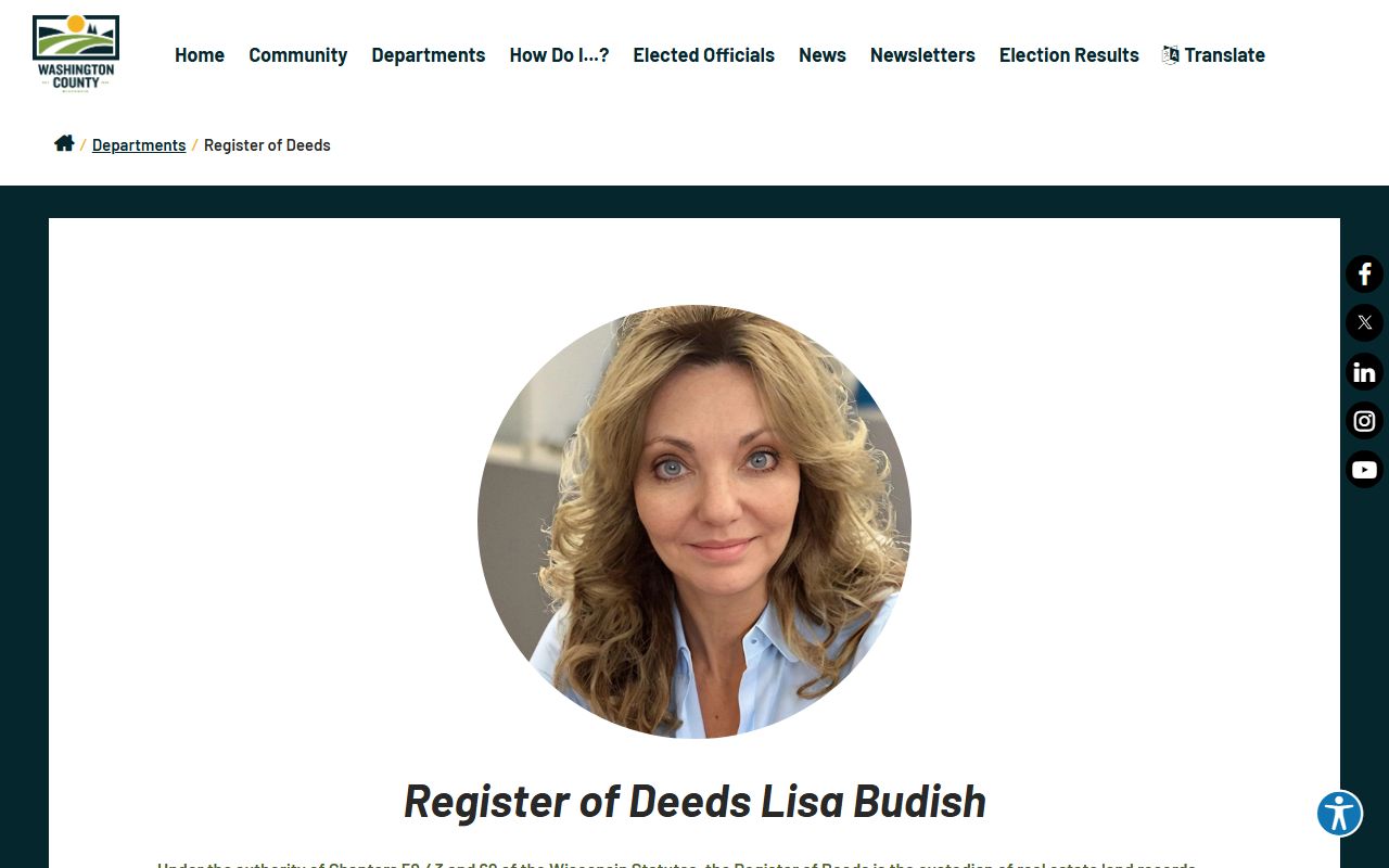 Washington County People Search at the Register of Deeds