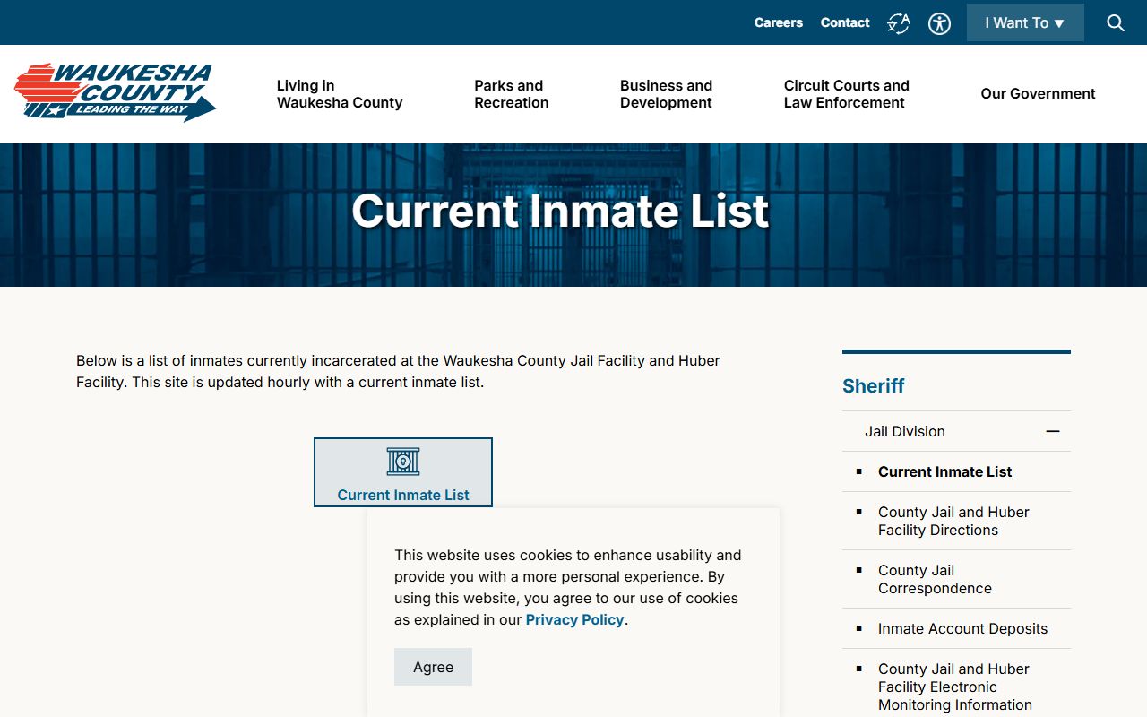 Pewaukee People Search current inmate list