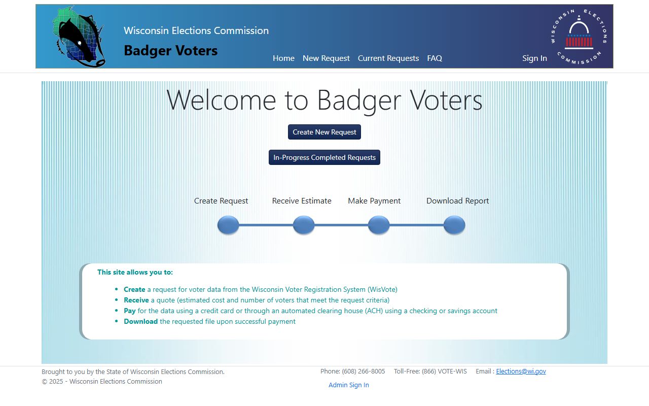 Wisconsin People Search Badger Voters system