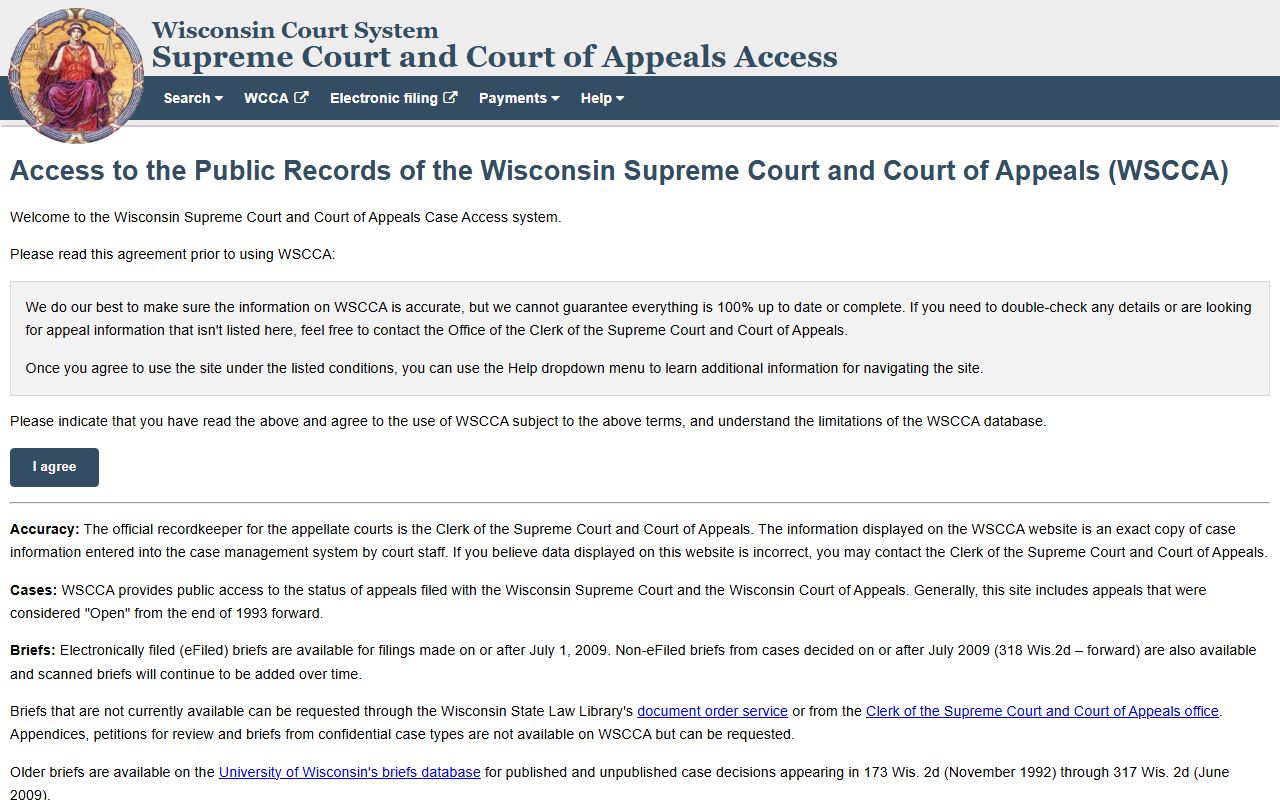 Wisconsin People Search appellate case access